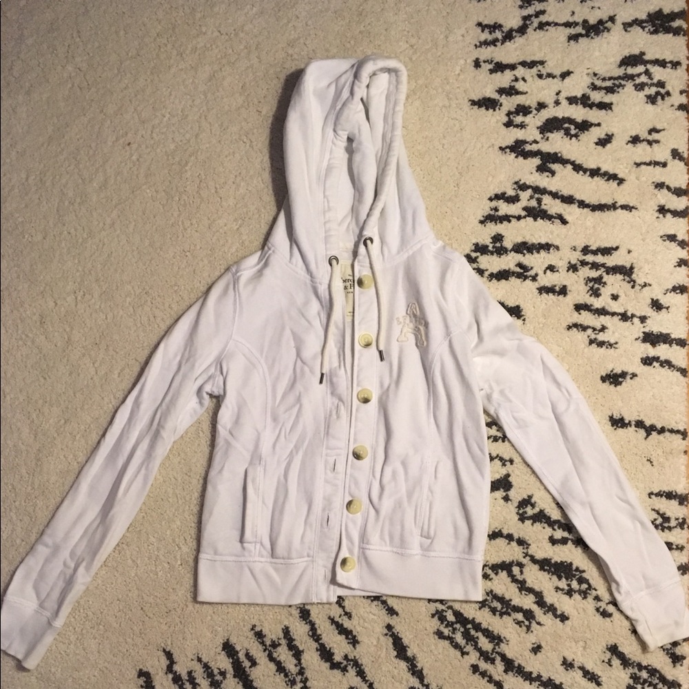 White A&F Sweatshirt - NEED TO SELL!! 🙂